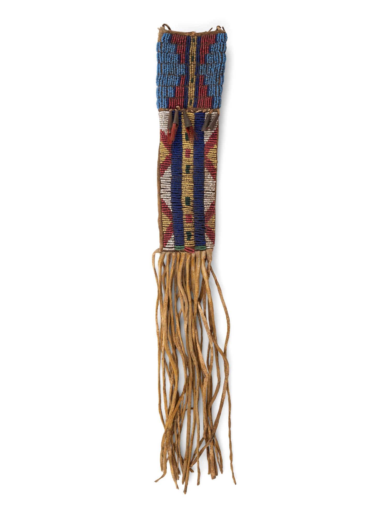 Cheyenne Beaded Buffalo Hide Sheath