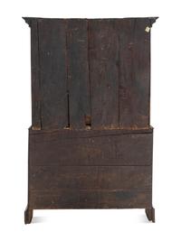 A George III Burl Walnut Chest-on-Chest