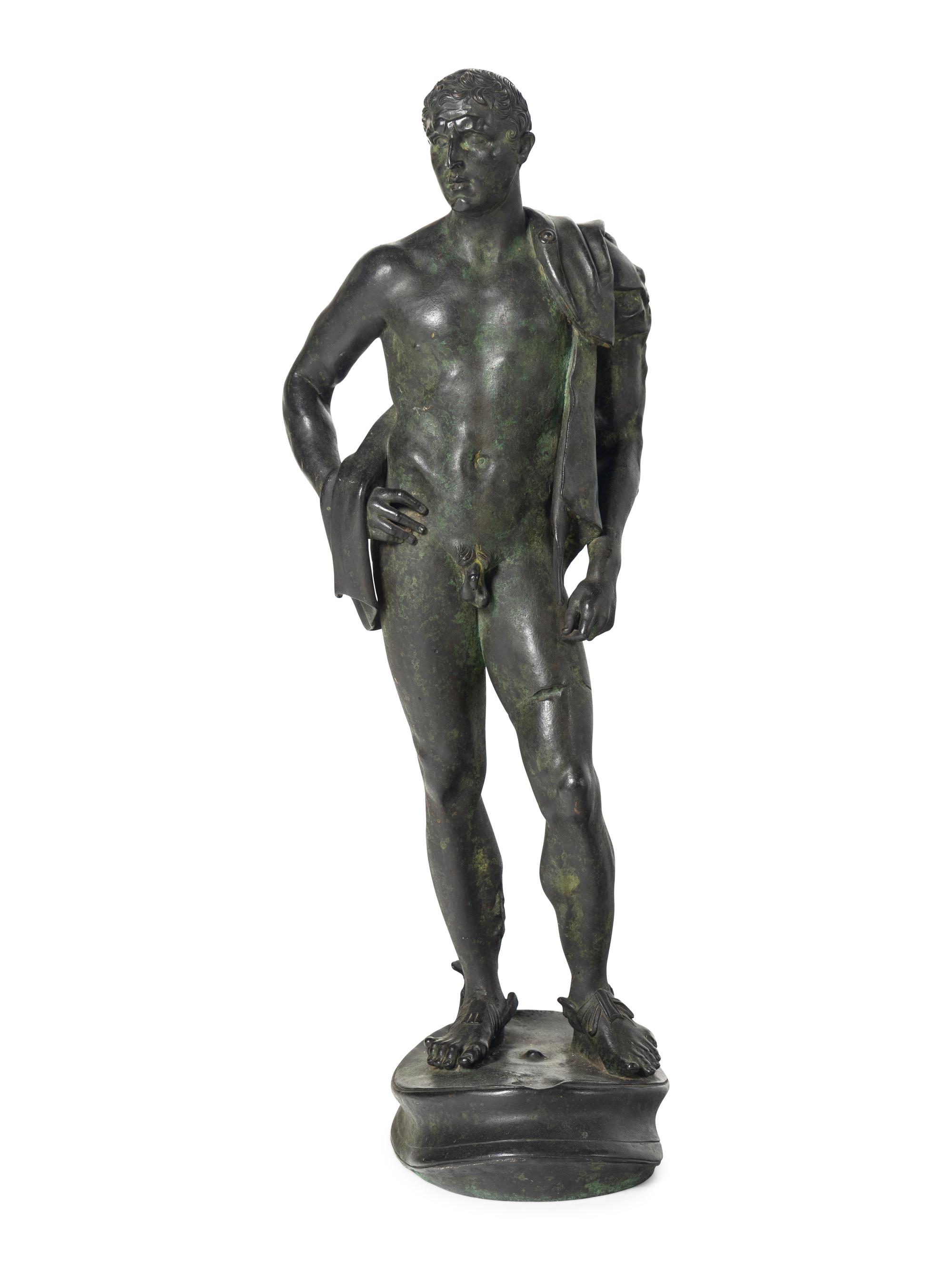 An Italian Bronze Figure of Mercury