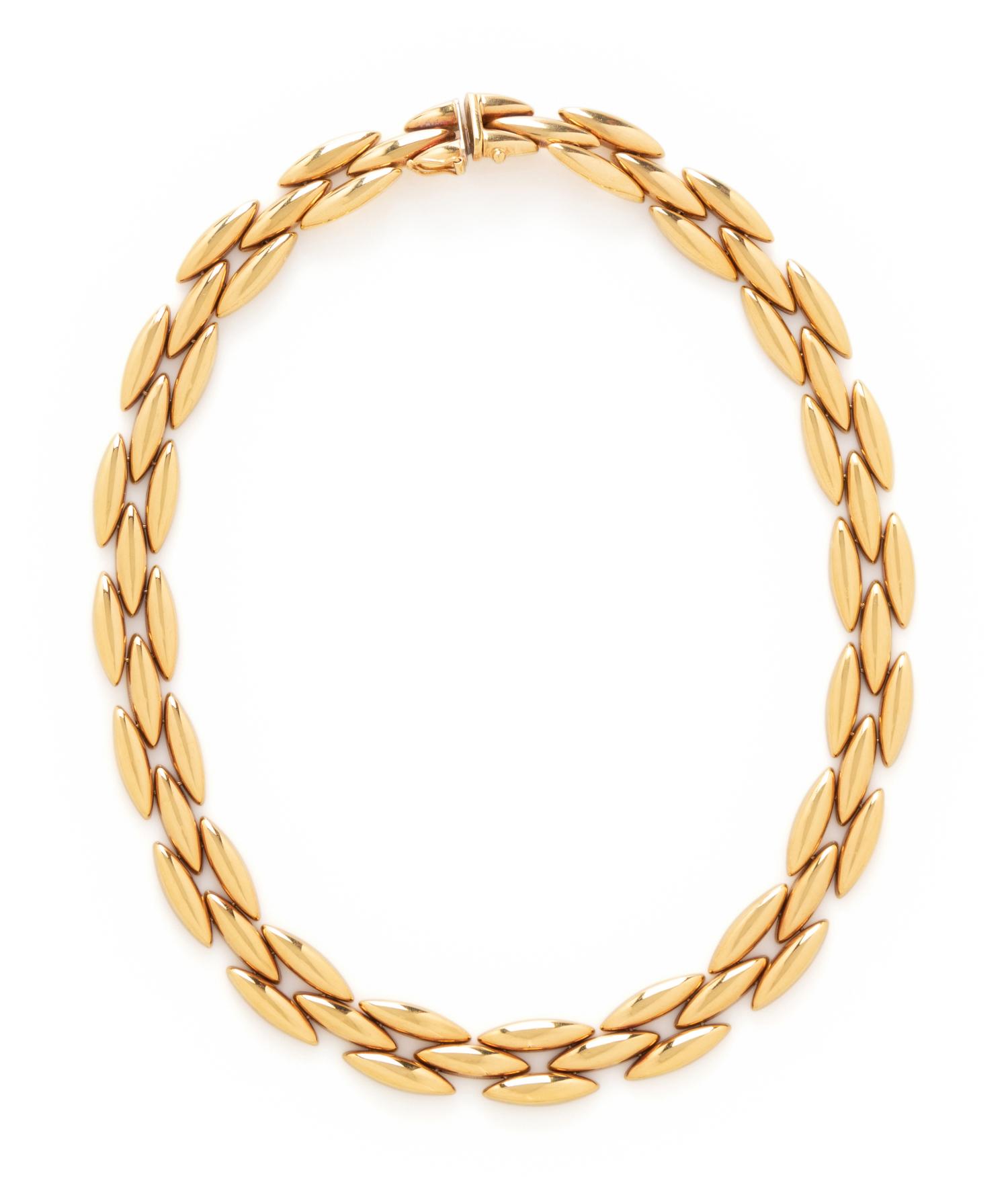 CARTIER, YELLOW GOLD 'GENTIANE' NECKLACE
