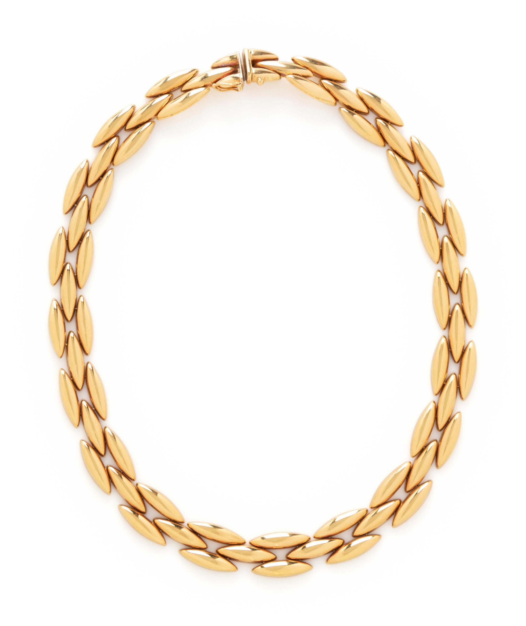 CARTIER, YELLOW GOLD 'GENTIANE' NECKLACE