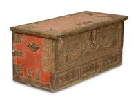 A Middle Eastern Nailhead-Decorated Trunk
