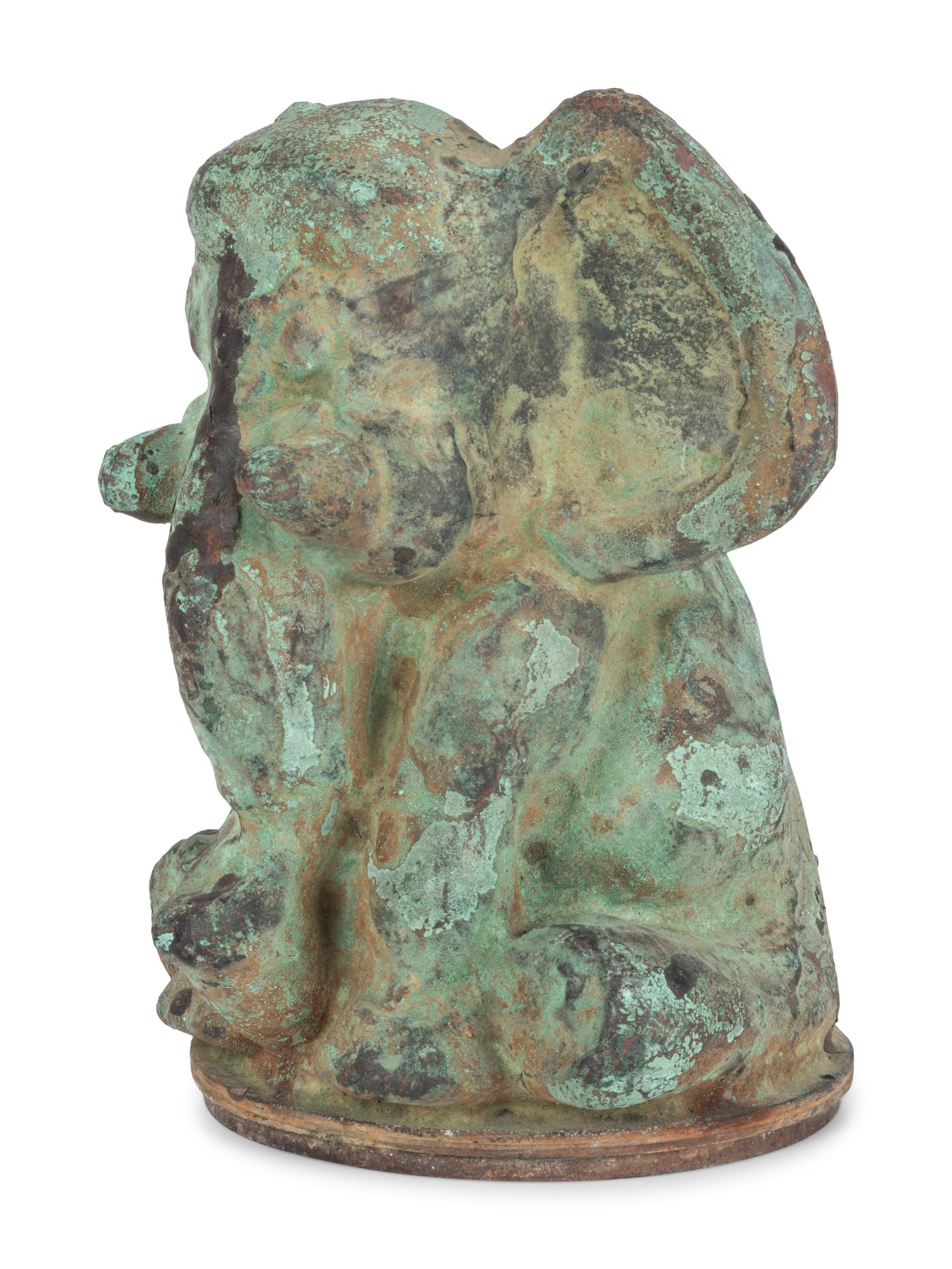 A Molded Copper Elephant-Form Toy Mold