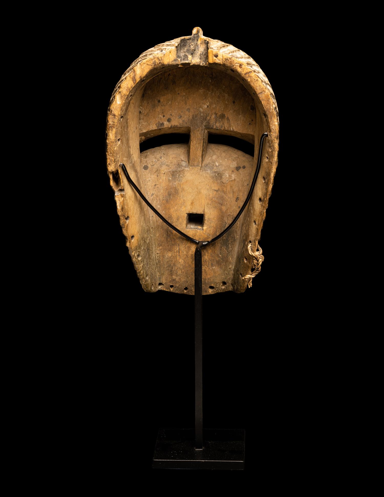 A Songye Wood Female Mask (Kifwebe)