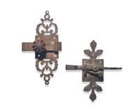 Two Wrought Iron Latches, French or German, Probably 17th Century