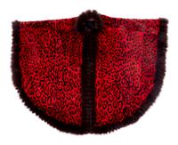 Yves Saint Laurent Leopard Print Fur Poncho, 1980-90s