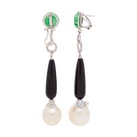 MULTIGEM AND DIAMOND EARCLIPS