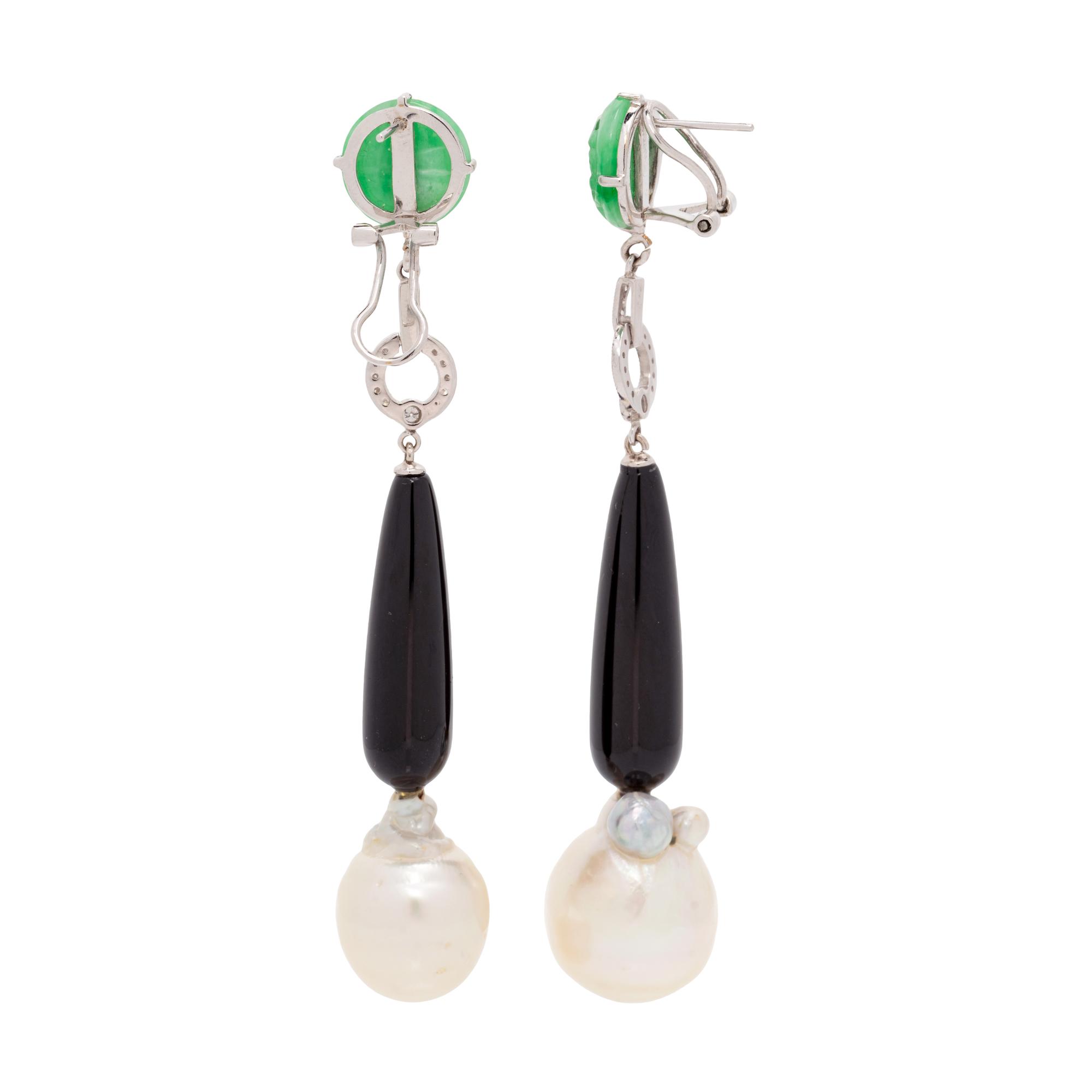 MULTIGEM AND DIAMOND EARCLIPS