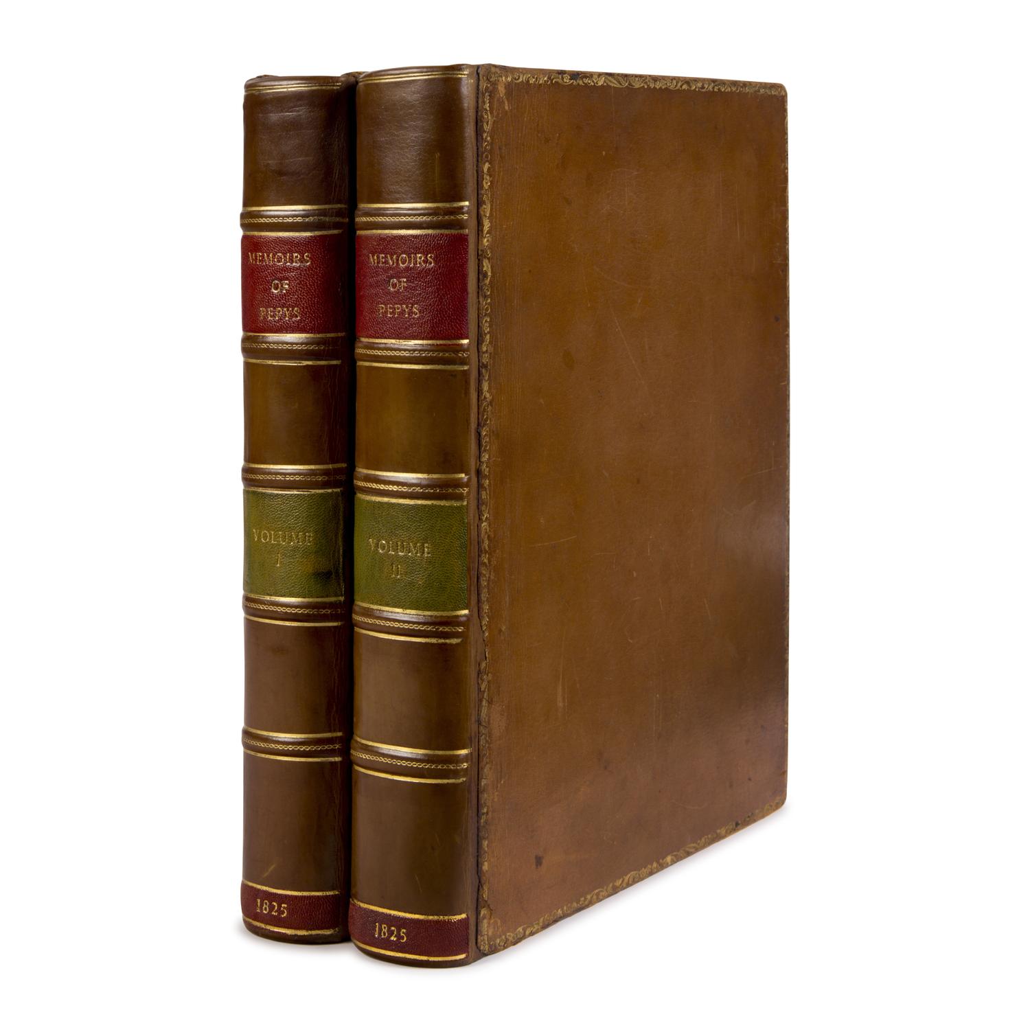 Pepys, Samuel (1633-1703). Memoirs of Samuel Pepys... Comprising His Diary from 1659 to 1669 . Edited by Richard Griffin Braybrooke. London: Henry Colburn, 1825.