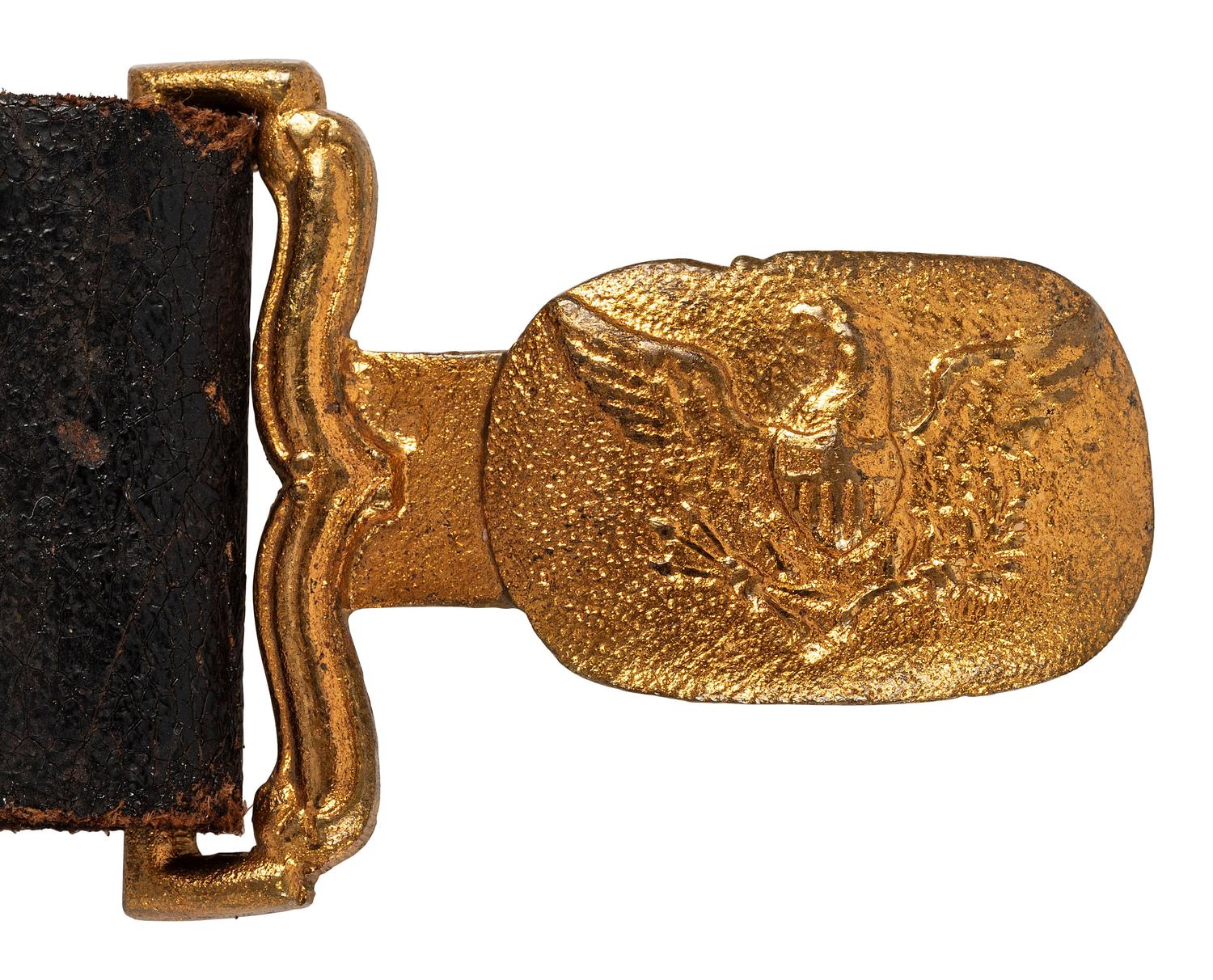 [FIREFIGHTING]. A fireman's "Protector" belt, ca late 1840s-1860s.