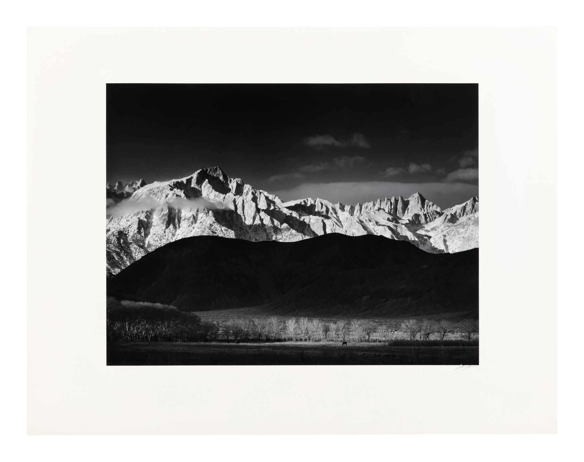 Ansel Adams (1902-1984) Winter Sunrise, Sierra Nevada from Lone Pine, California, 1944