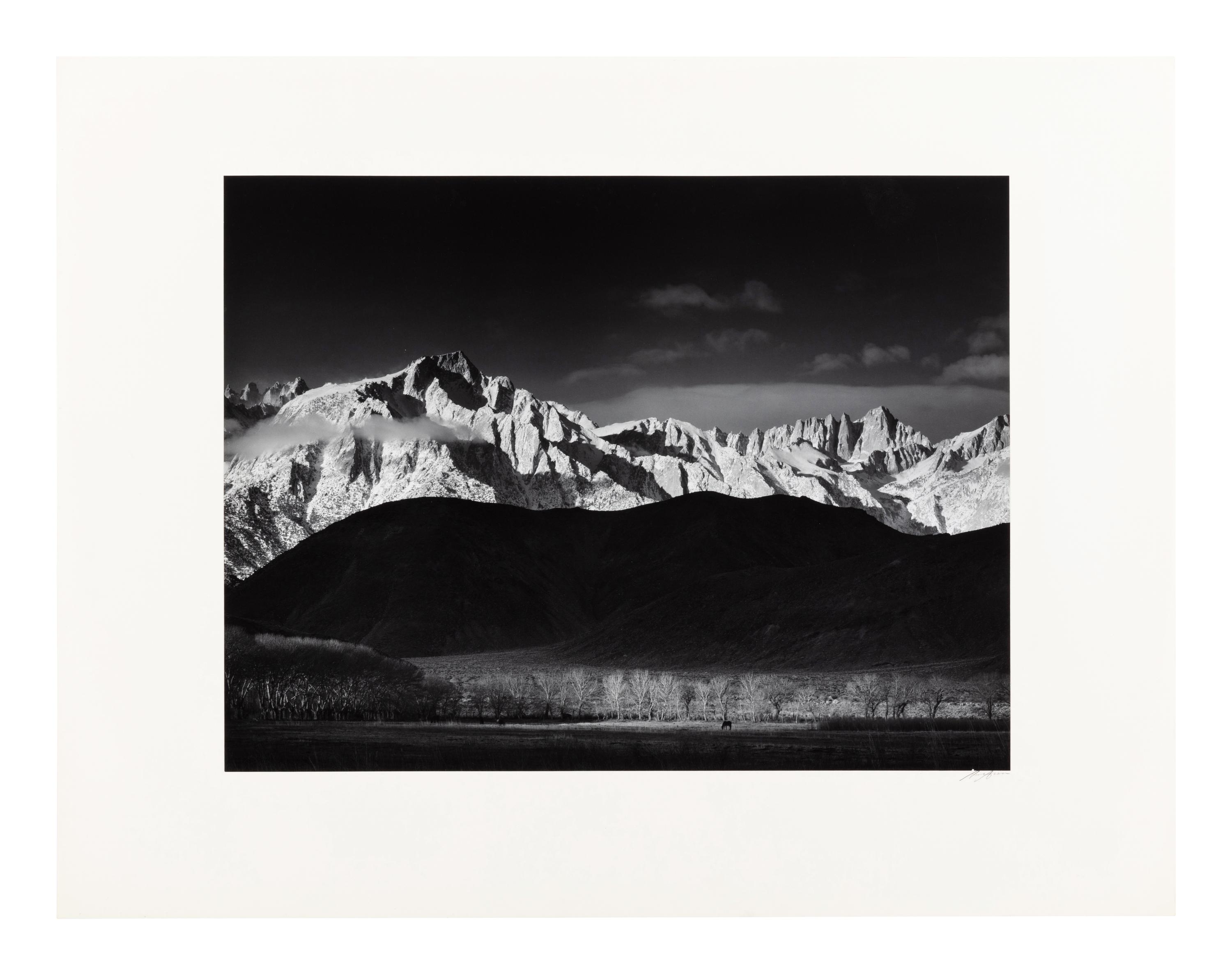 Ansel Adams (1902-1984) Winter Sunrise, Sierra Nevada from Lone Pine, California, 1944