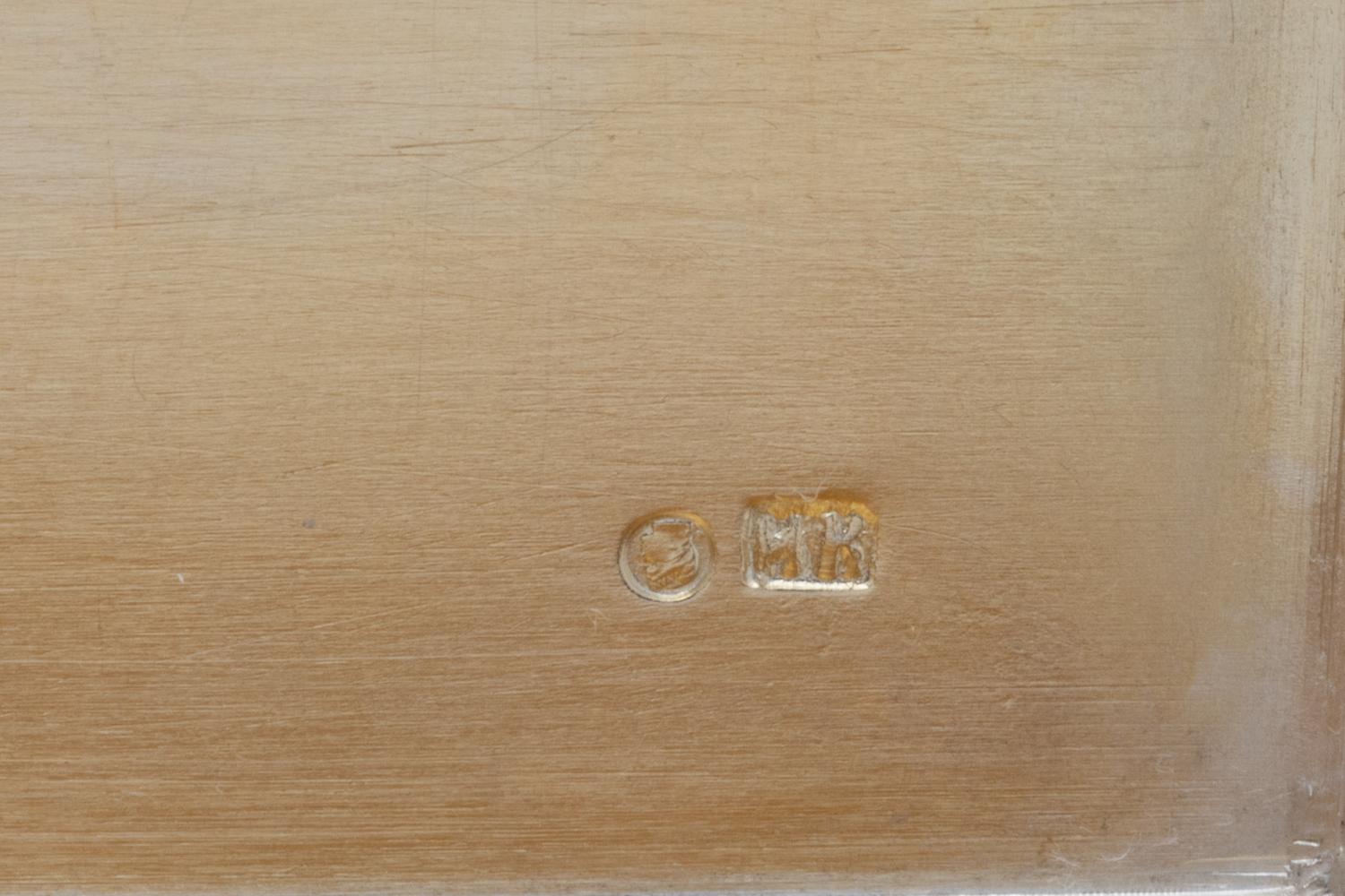 A Russian Silver Table-Top Cigarette Box