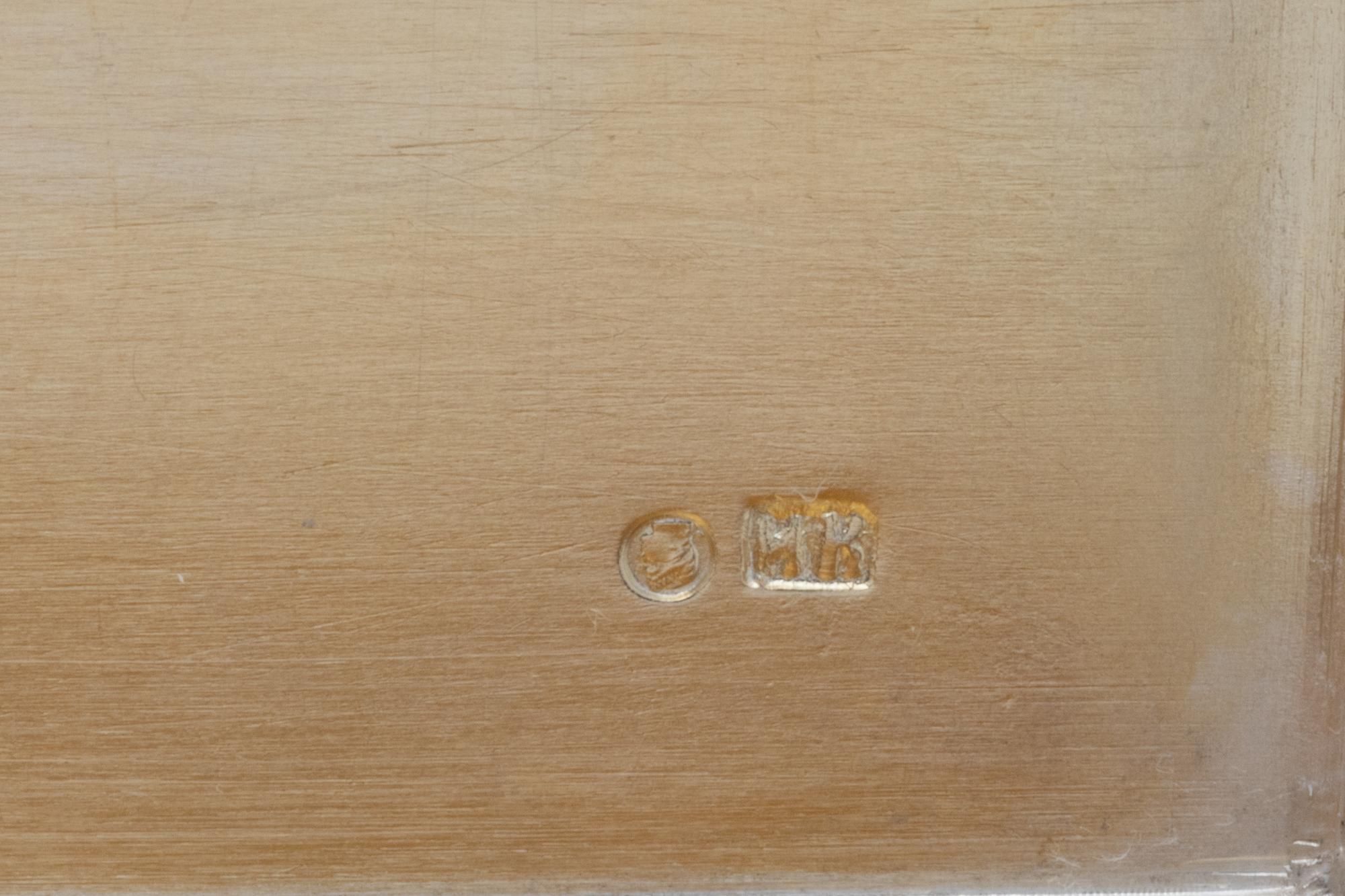 A Russian Silver Table-Top Cigarette Box