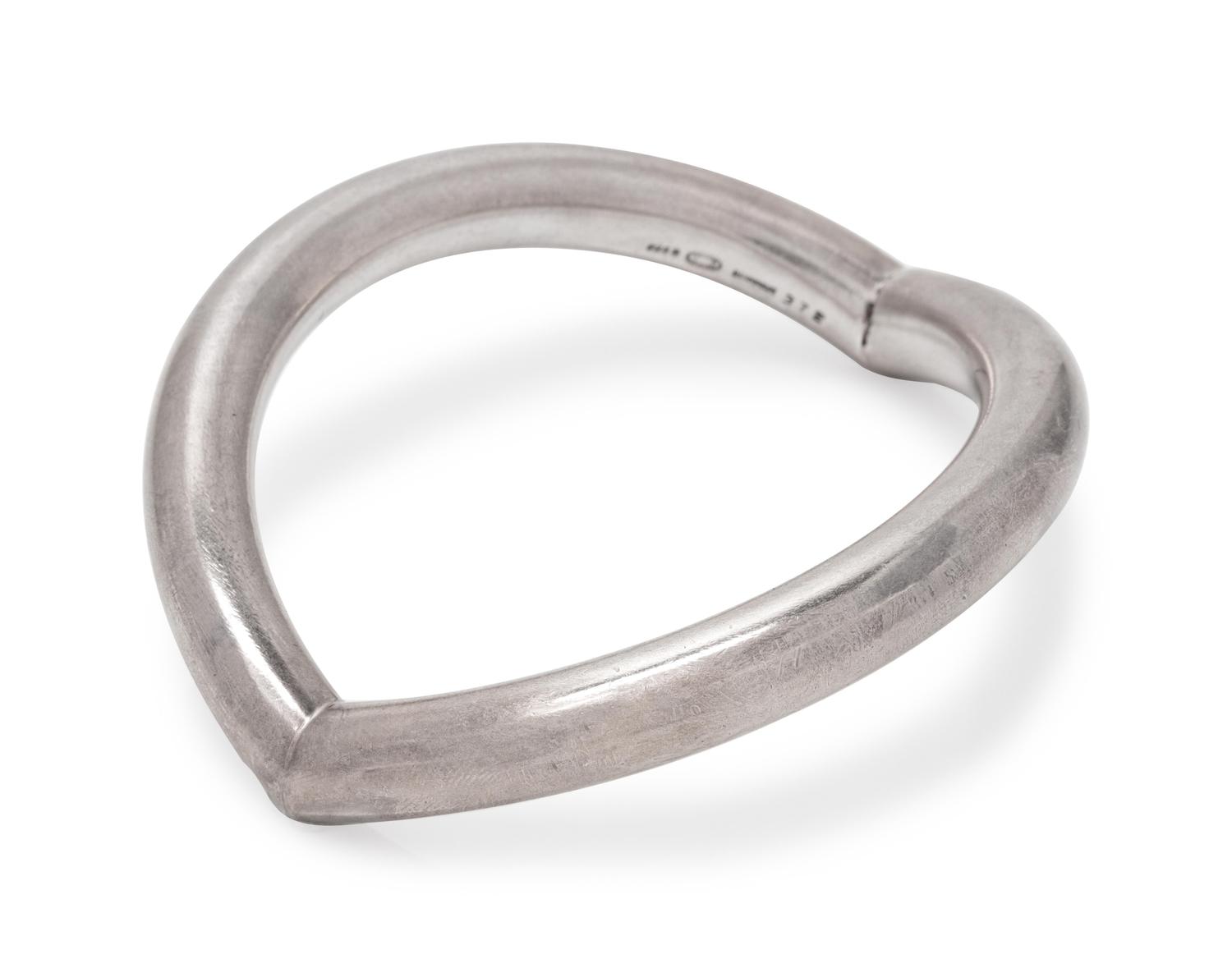 A Modernist Sterling Silver Bangle Bracelet, Nanna Ditzel for Georg Jensen,