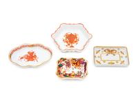 A Group of Four Small Porcelain Dishes