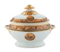A Chinese Export Porcelain Tureen