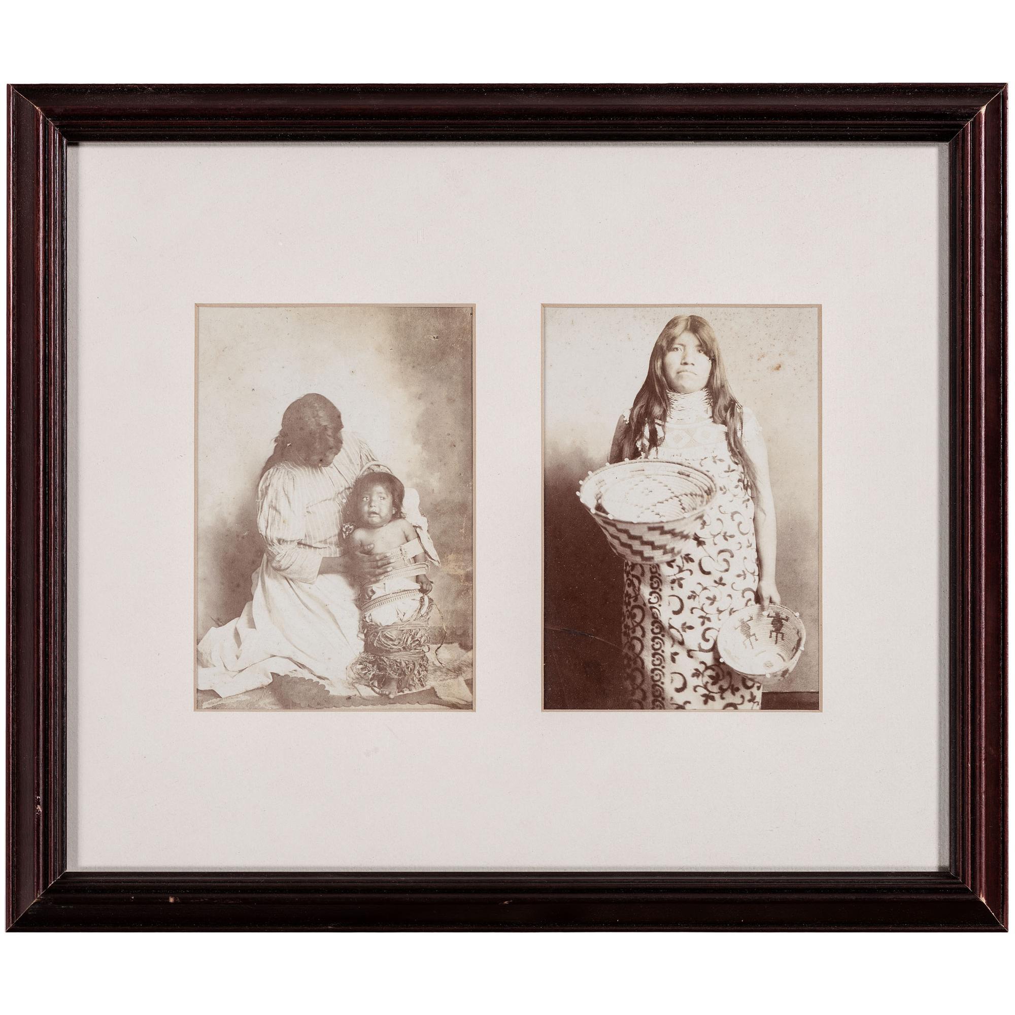 [NATIVE AMERICANS]. A group of 21 prints and photographs of Native American subjects, incl. examples by L.A. Huffman and Detroit Photographic Co.