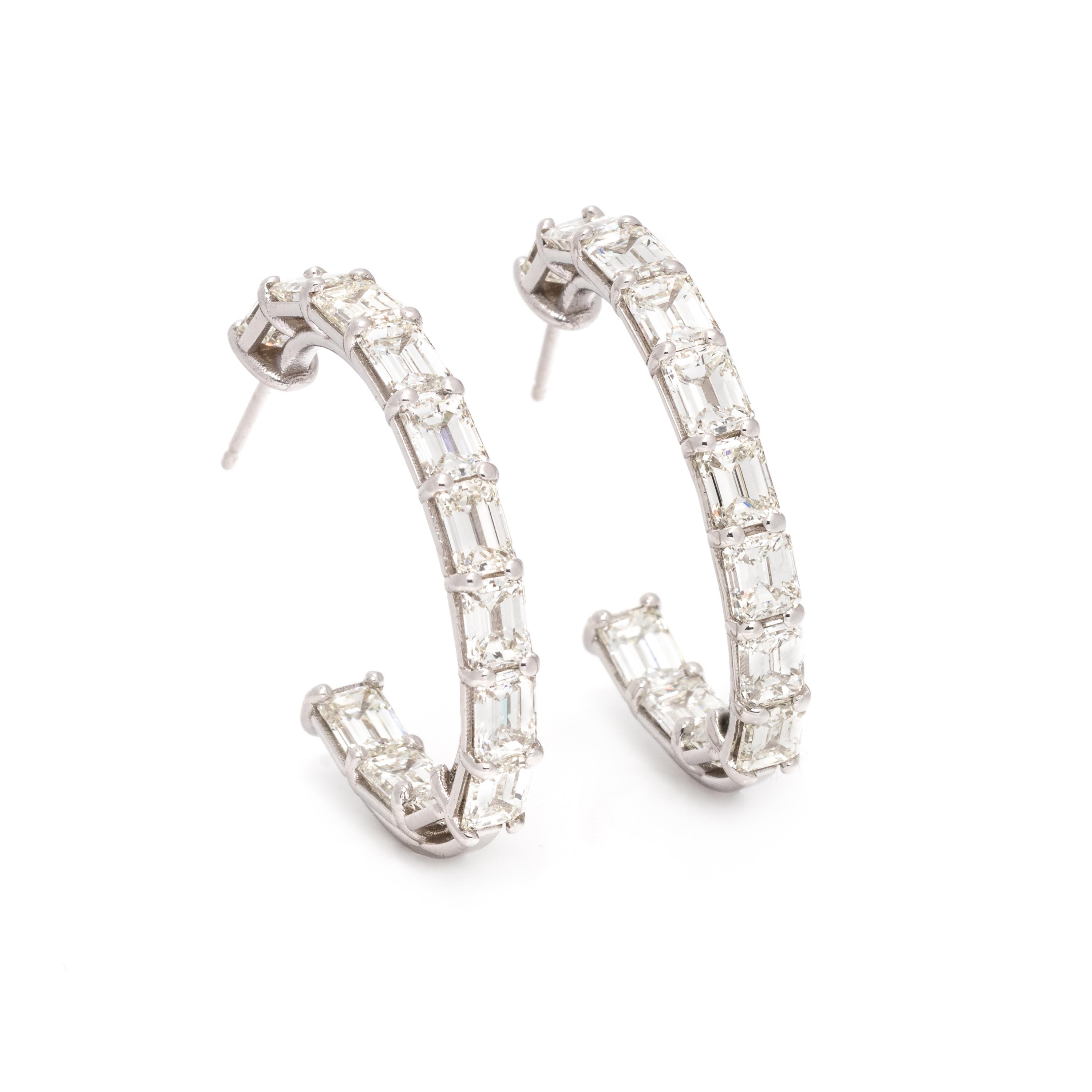 DIAMOND HOOP EARRINGS