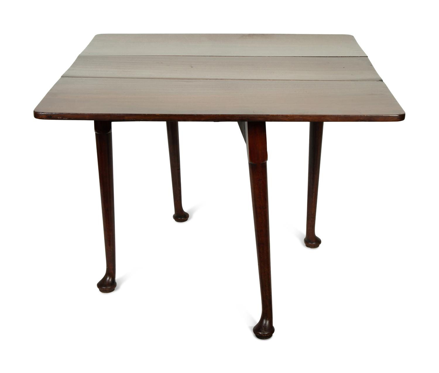 A Queen Anne Mahogany Drop-Leaf Table