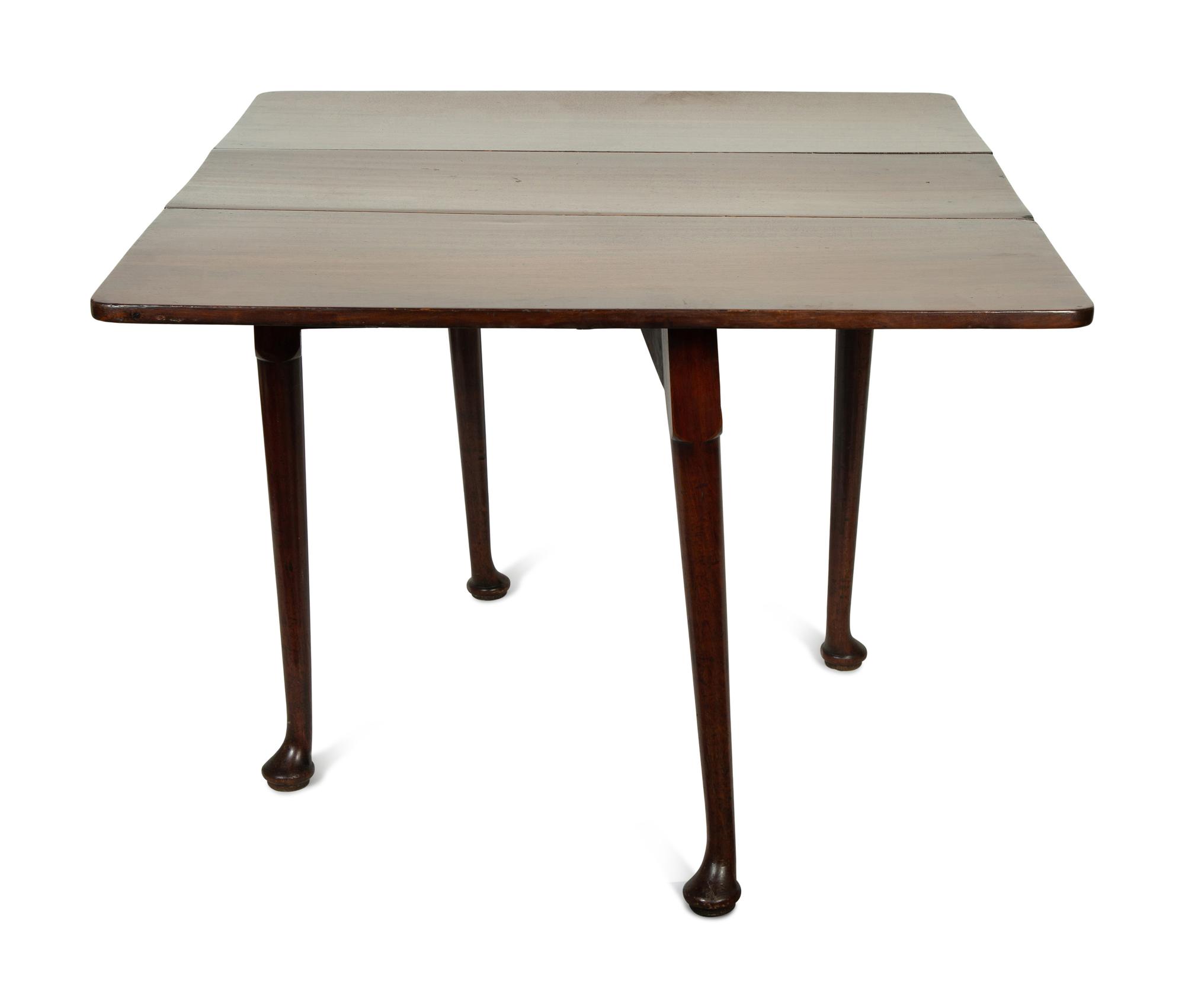 A Queen Anne Mahogany Drop-Leaf Table