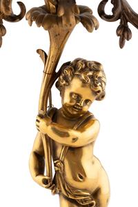 A French Gilt Bronze Five-Light Candelabrum
