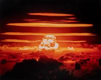 [NUCLEAR TESTS]. A group of 2 photographs from the Cherokee and Dakota Tests for Operation Redwing. May-June 1956.