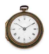 T. Weeks London, Pair Cased Open Face Verge Pocket Watch