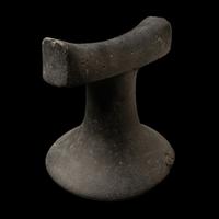 A Polynesian Black-Basalt Poi Pounder