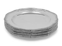 A Set of Ten George III Silver Dinner Plates