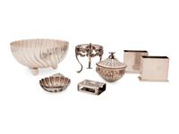 A Group of Six Silver Table Articles