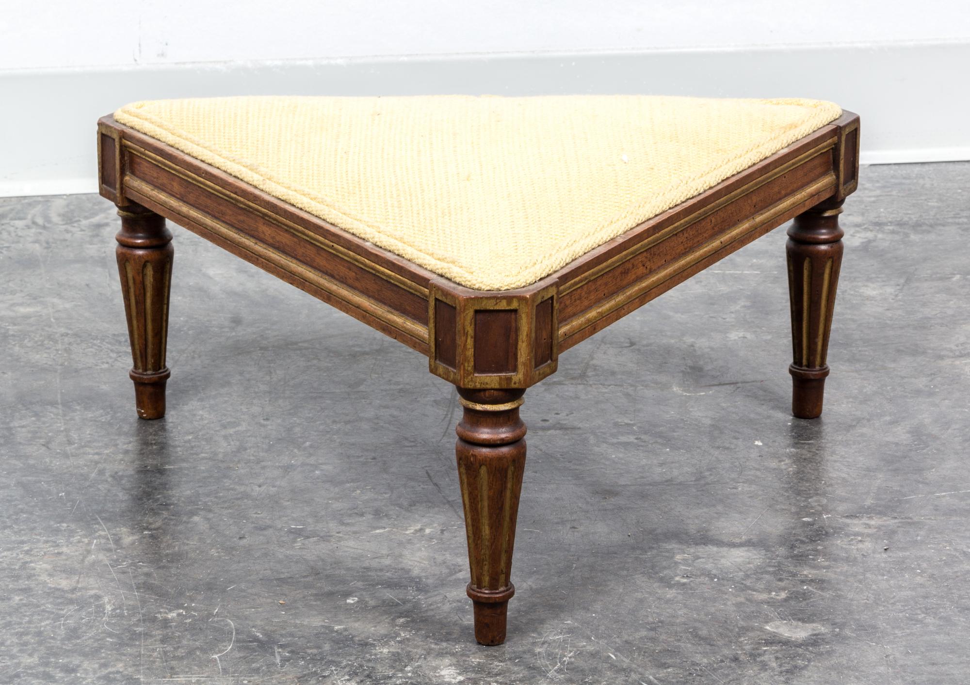 A Louis XVI Style Parcel-Gilt Tabouret Width 18 1/2 inches. — 19TH/20TH CENTURY