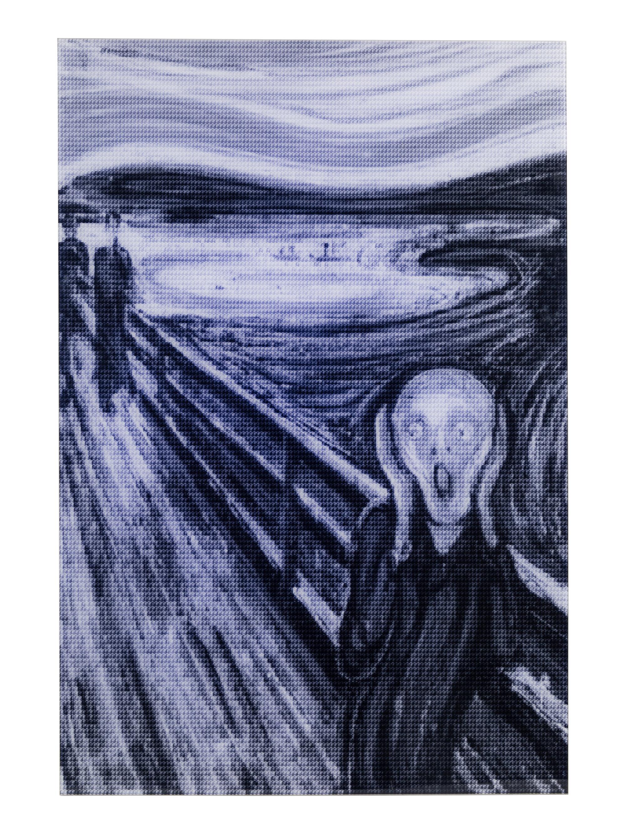 Alex Guofeng Cao (born 1969) Munch Scream vs Mona Lisa Smile, 2013