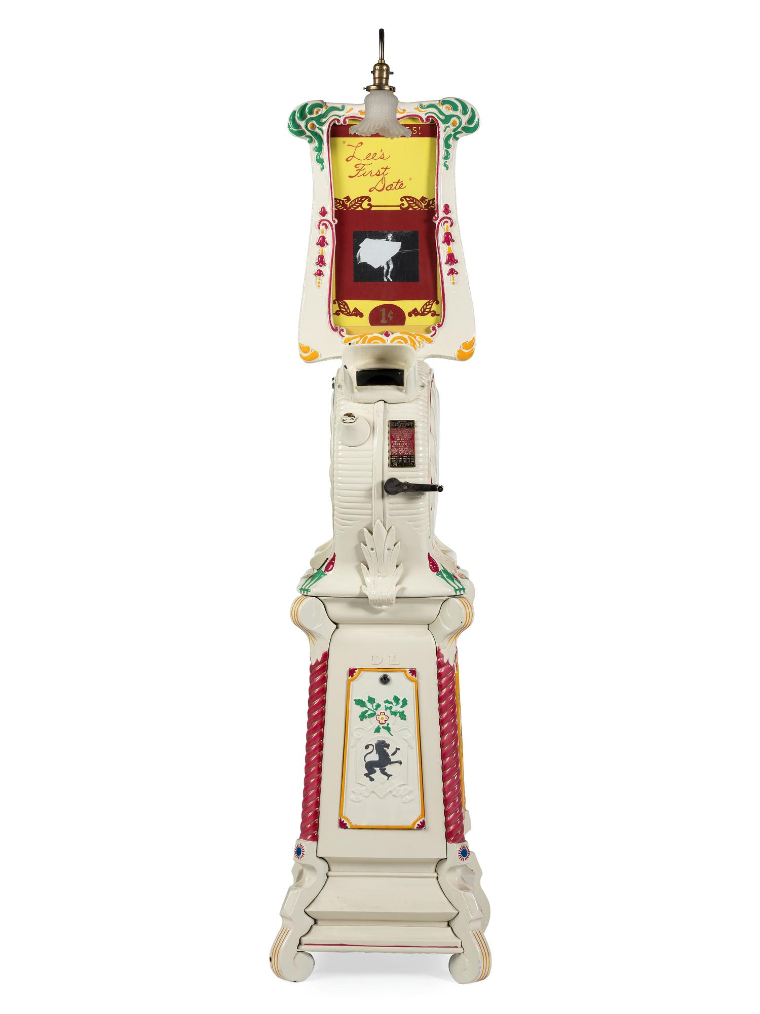 A 1 Cent International Mutoscope Clam Shell Arcade Viewer