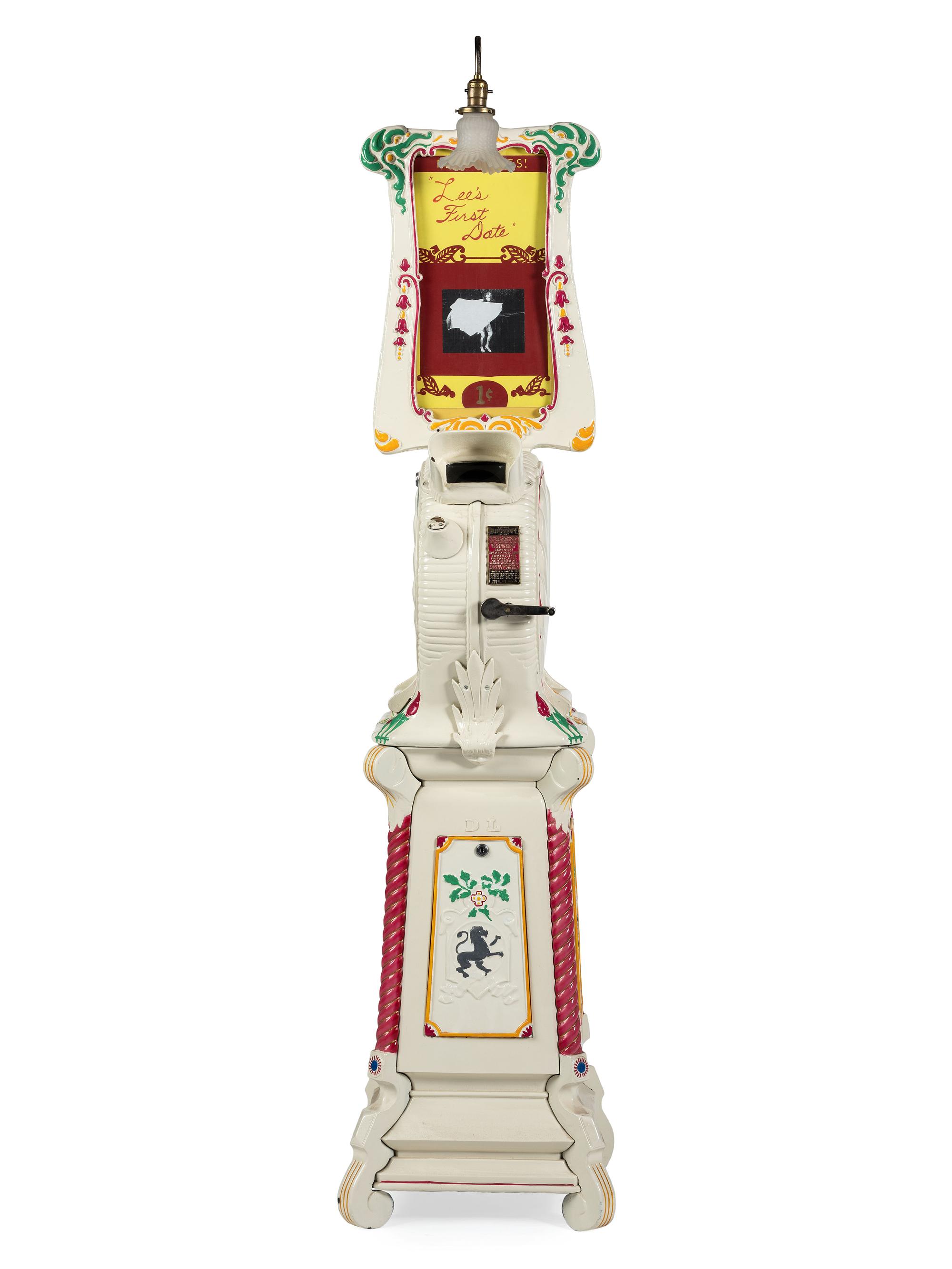 A 1 Cent International Mutoscope Clam Shell Arcade Viewer