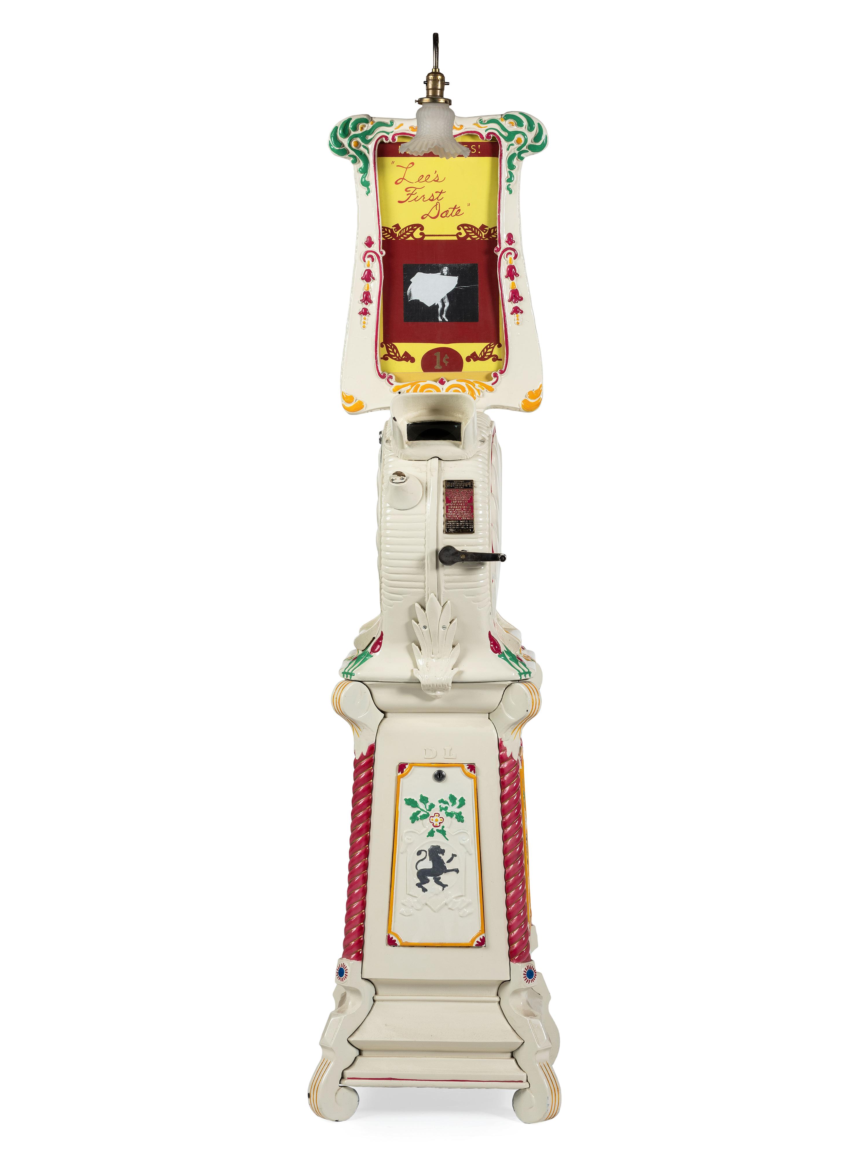 A 1 Cent International Mutoscope Clam Shell Arcade Viewer