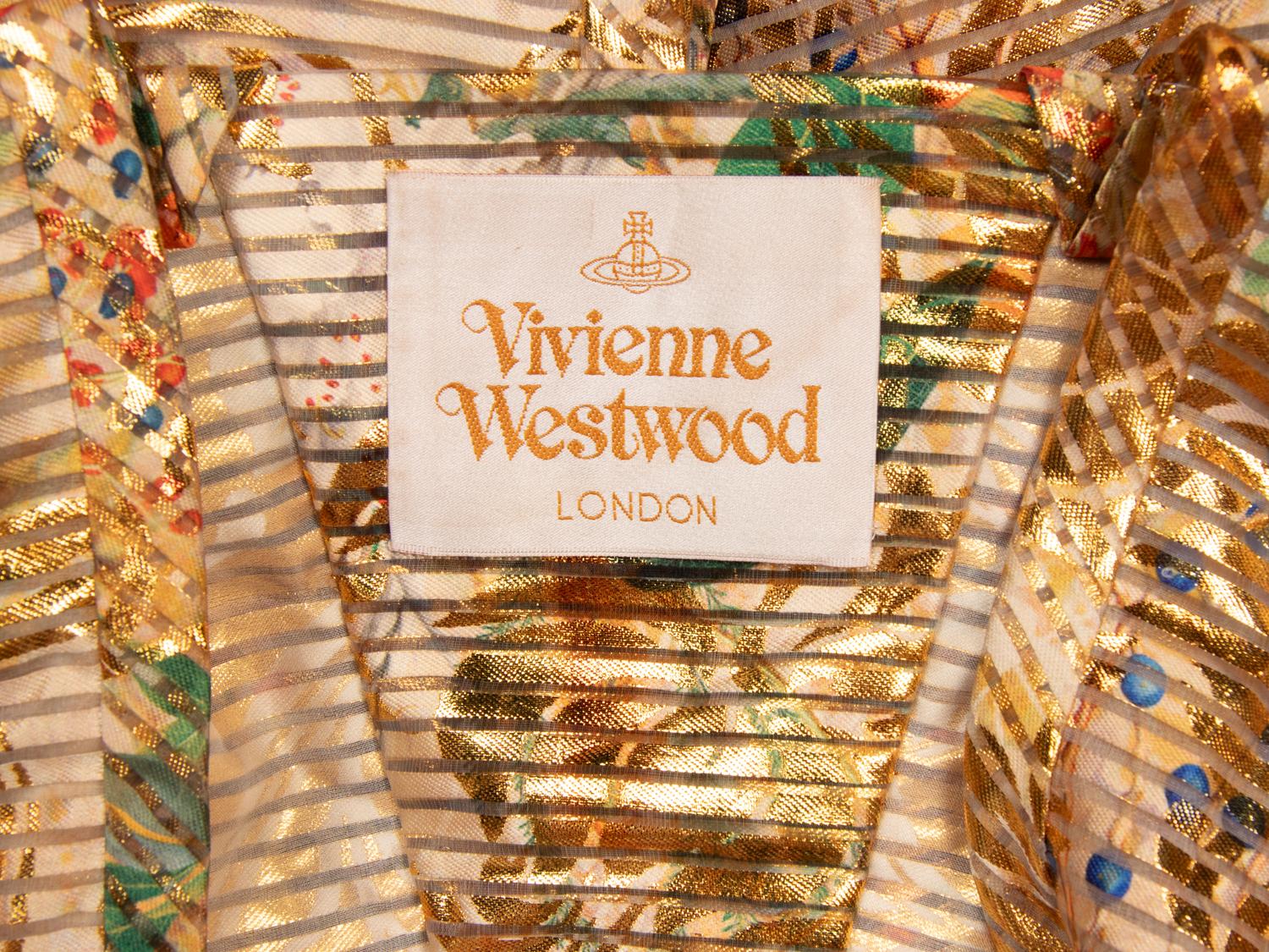 Vivienne Westwood, Gold Floral Bolero Top