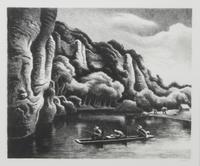 Thomas Hart Benton, (American, 1889-1975), Making Camp, 1972