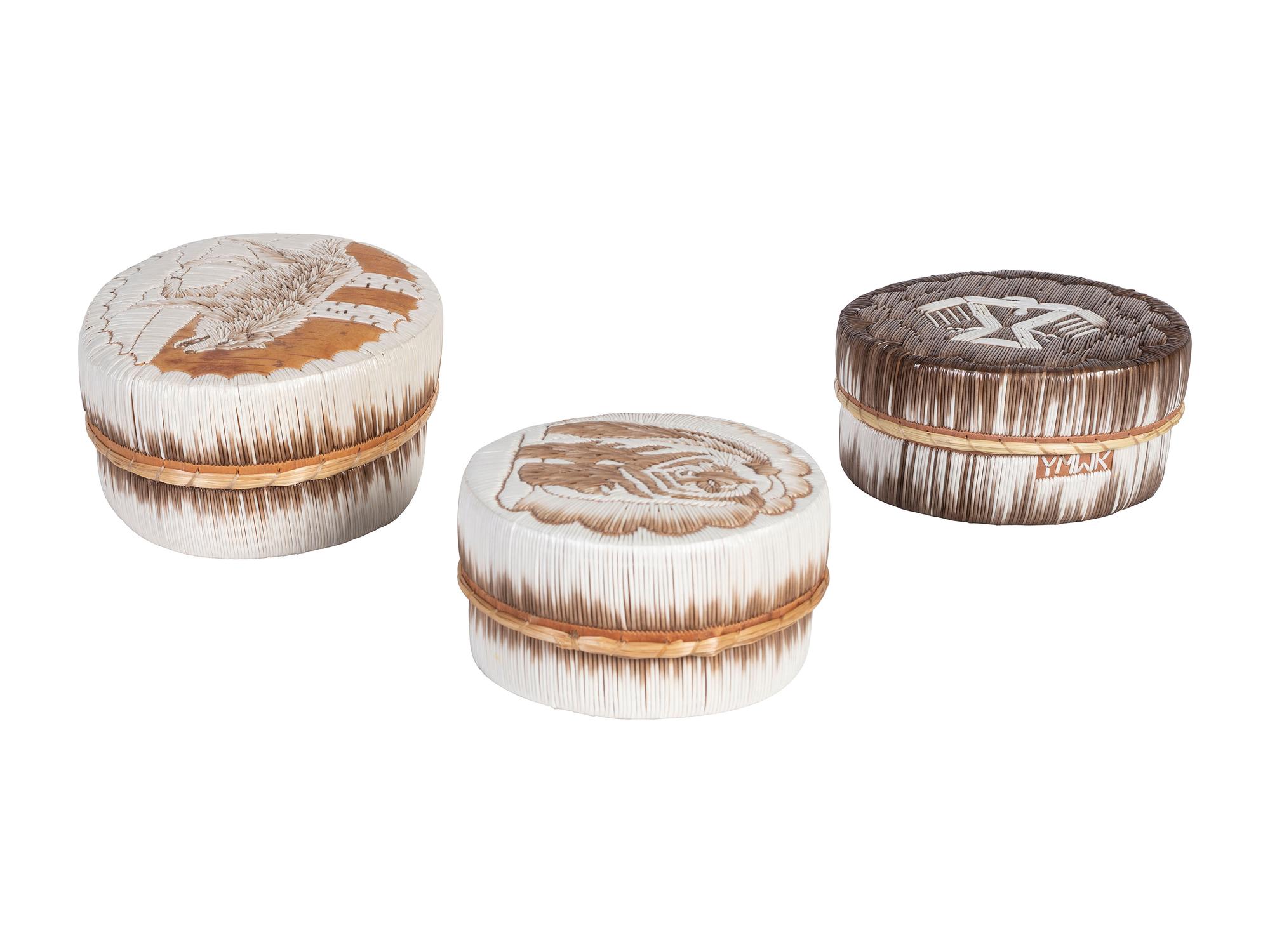 Quilled Birchbark Boxes