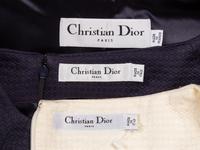 Christian Dior by John Galliano , Navy Dress Suit & White Dress