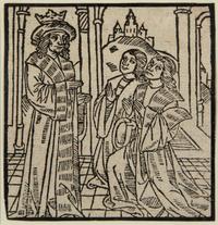 A group of four prints depicting religious imagery