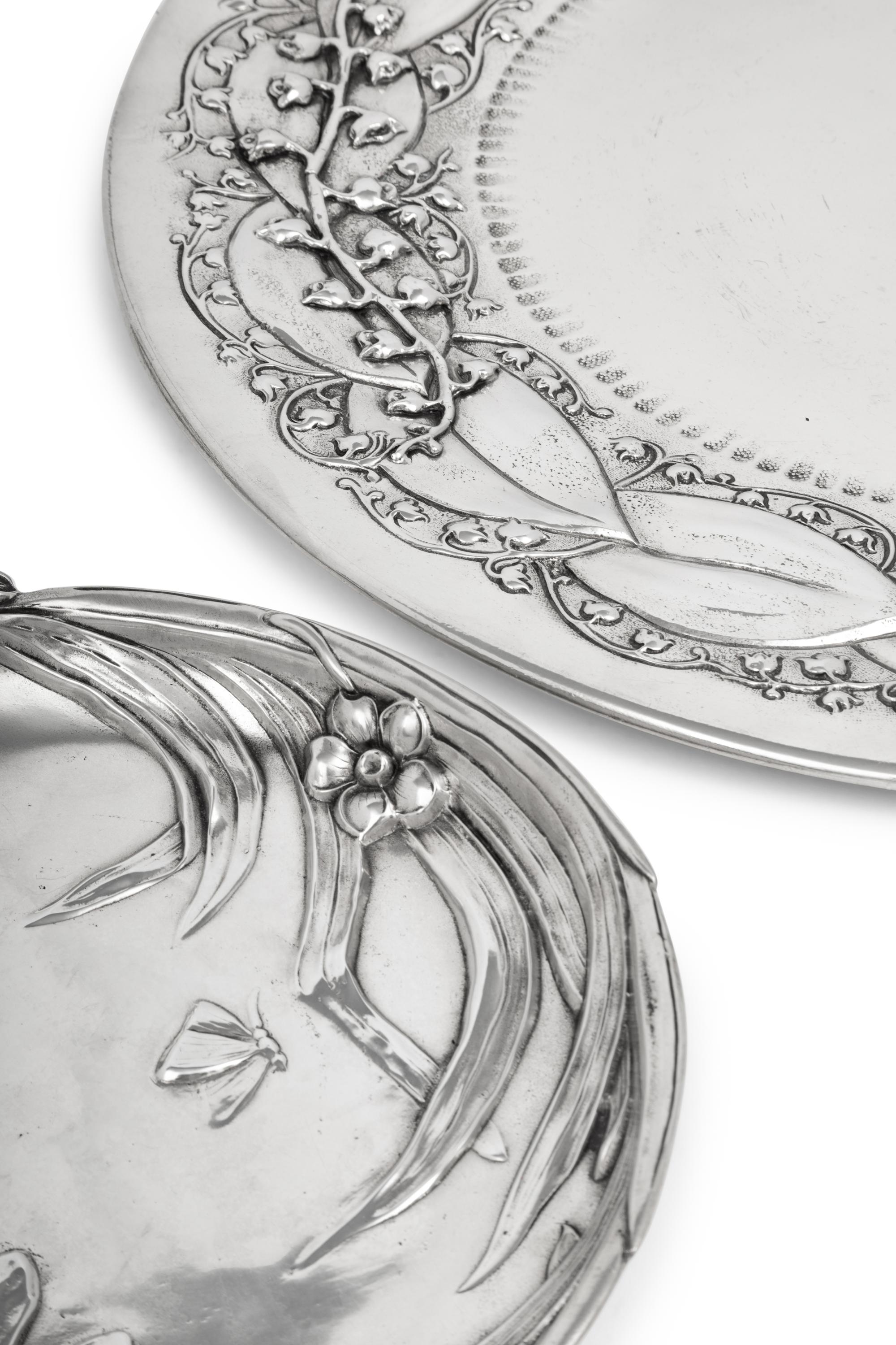 Three Cipolla Pewter Trays