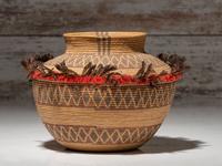 Yokut Polychrome Bottleneck Basket