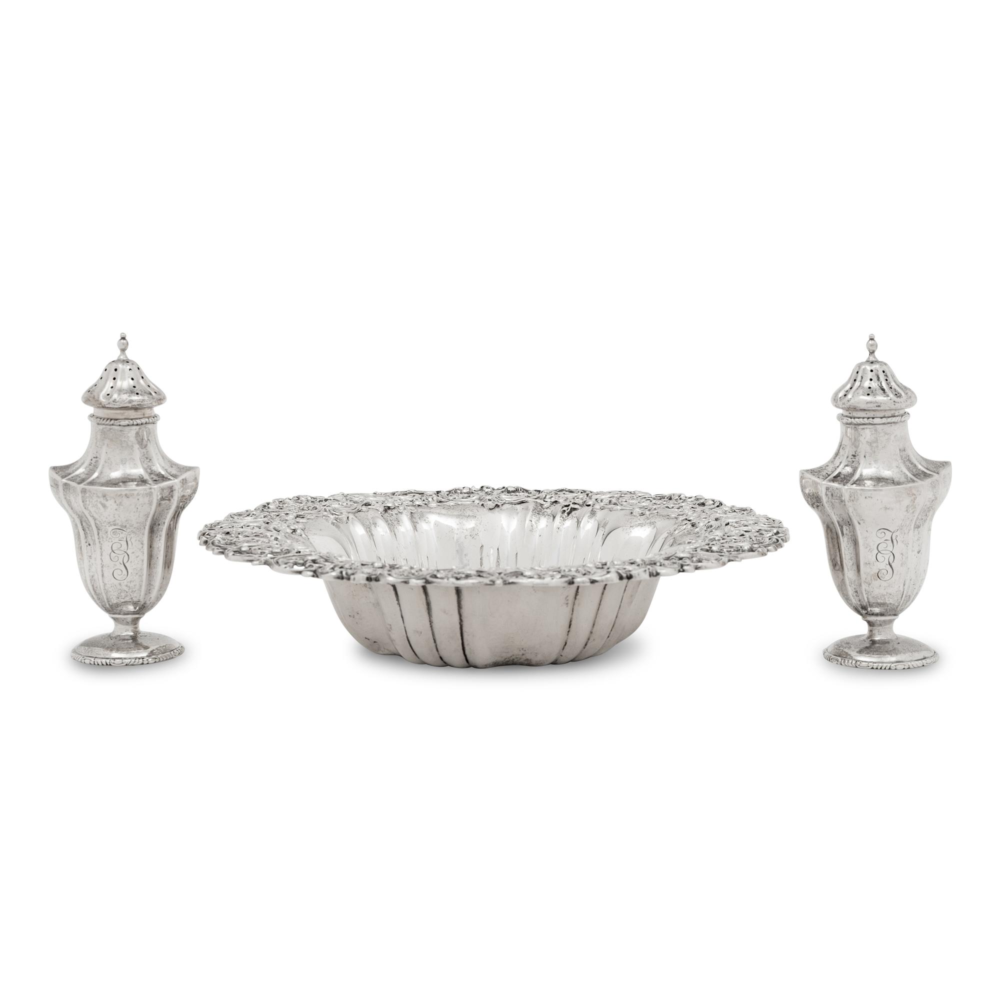 A Group of Three American Silver Articles