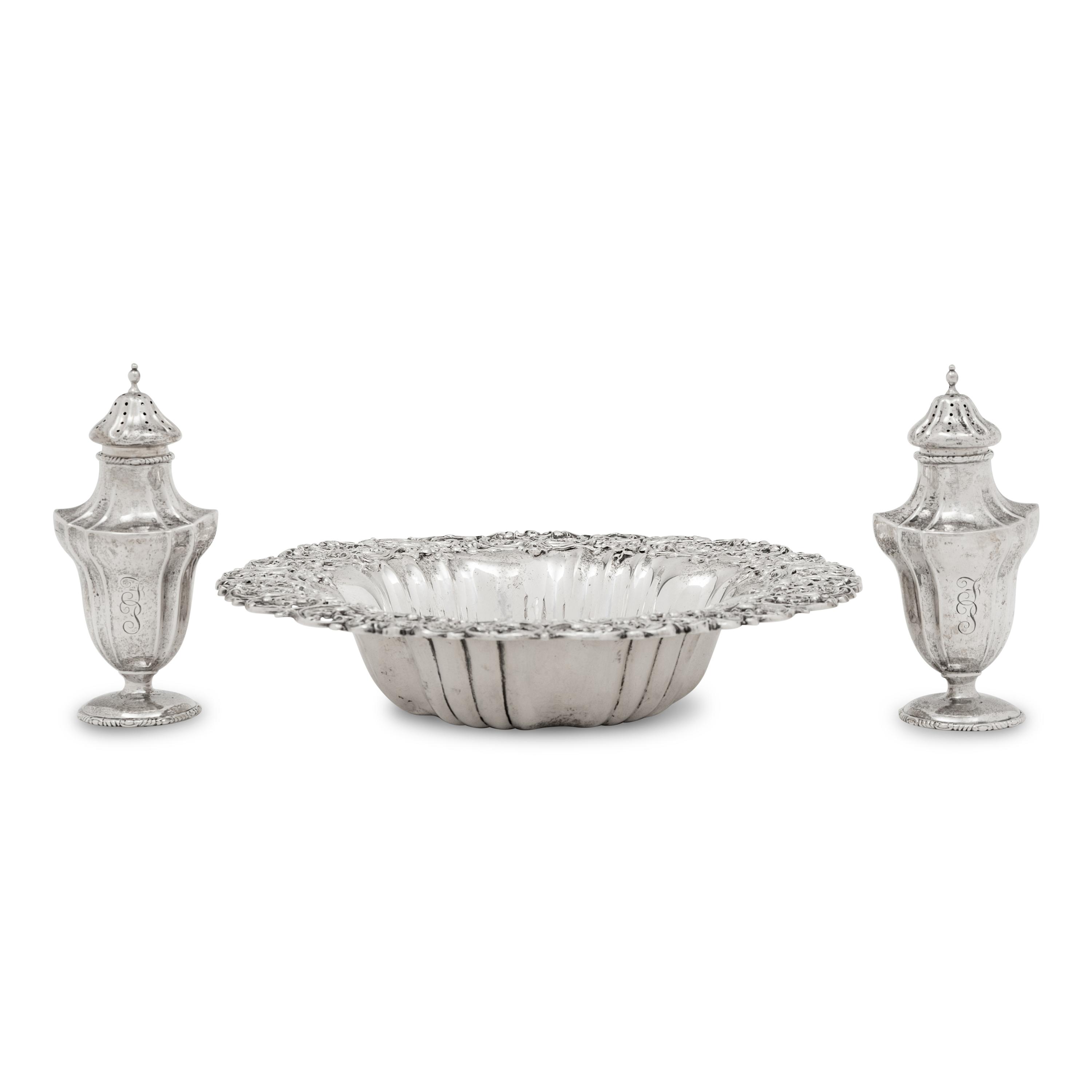 A Group of Three American Silver Articles