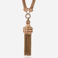 A Matching Set of 14K Yellow Gold Victorian Necklace and Bracelet