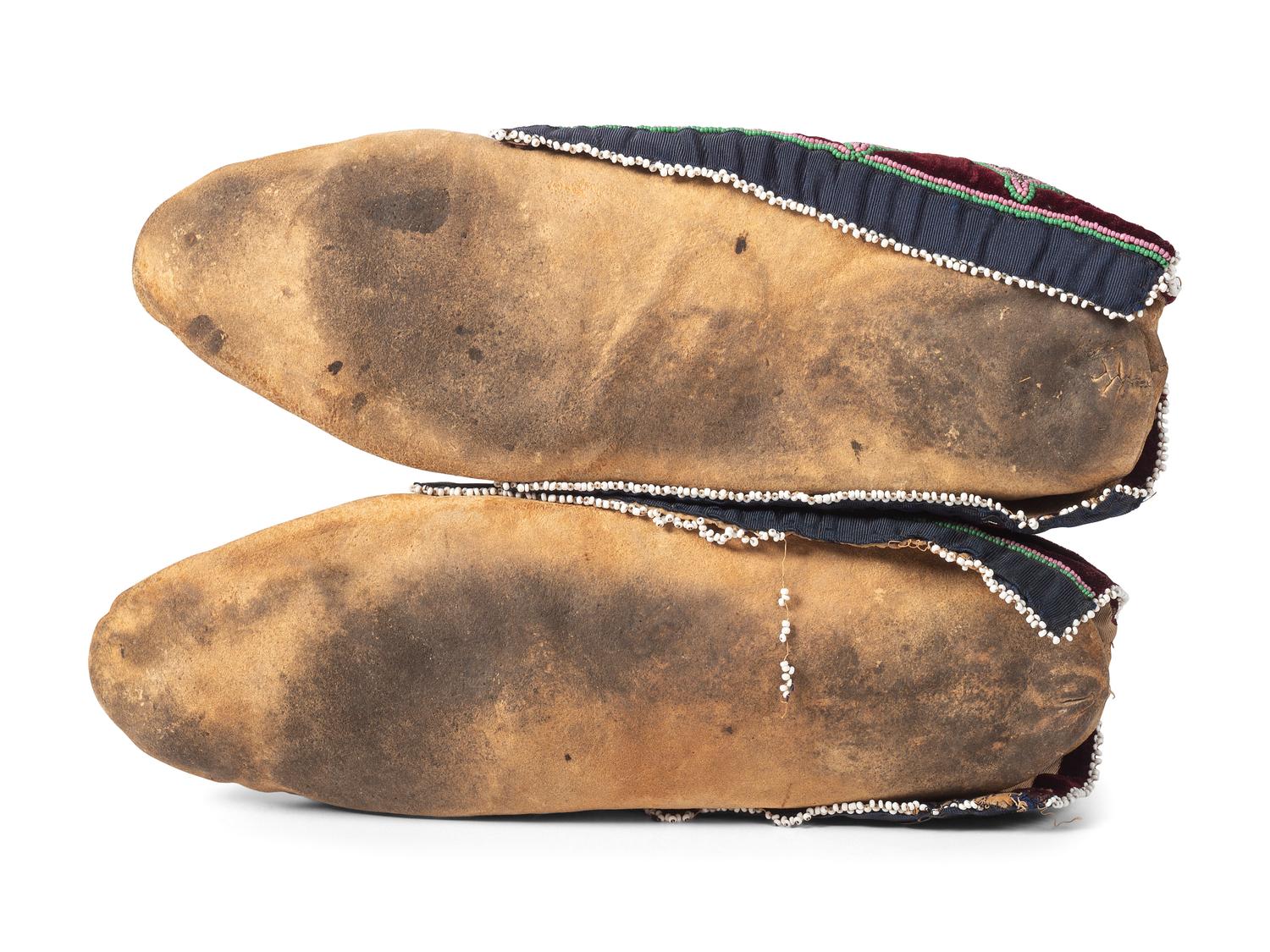 Prairie Beaded Hide Moccasins