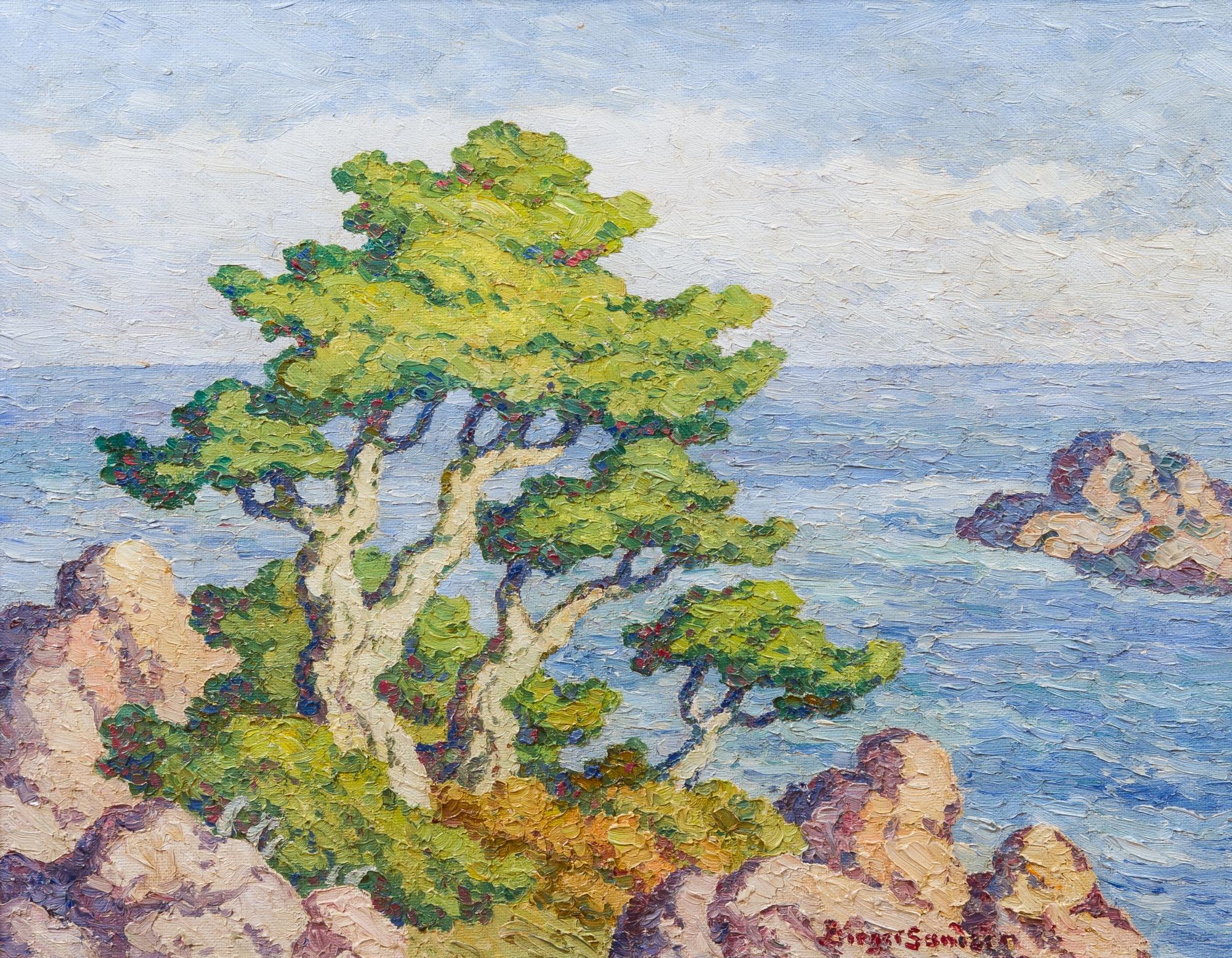 Birger Sandzen, (American, 1871-1954), Pacific Coastline, 1950