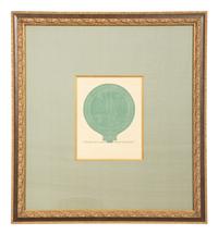 A Suite of Eight Gilt Framed Prints of Ancient Mirrors