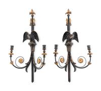 A Pair of Federal Style Composition Wall Sconces